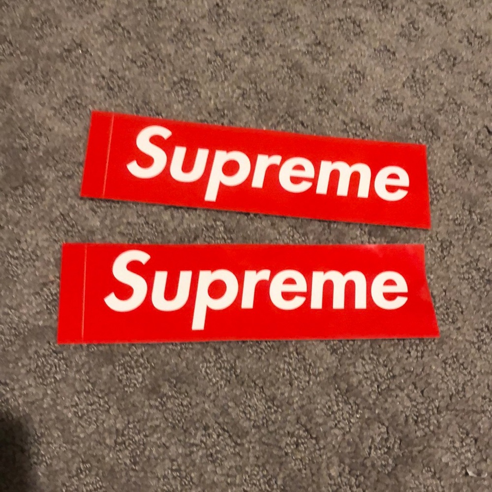 Authentic Supreme Logo Stickers